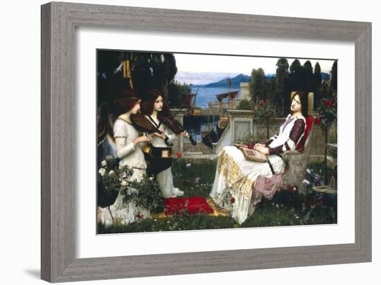 Saint Cecelia-John William Waterhouse-Framed Art Print