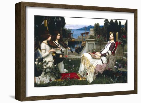 Saint Cecelia-John William Waterhouse-Framed Art Print