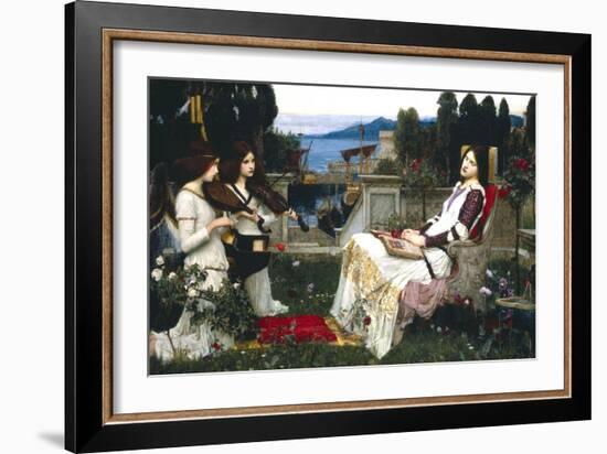 Saint Cecelia-John William Waterhouse-Framed Art Print