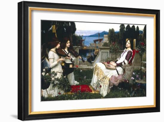 Saint Cecelia-John William Waterhouse-Framed Art Print