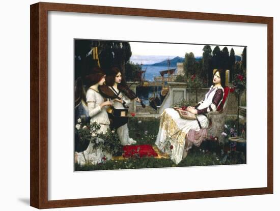 Saint Cecelia-John William Waterhouse-Framed Art Print