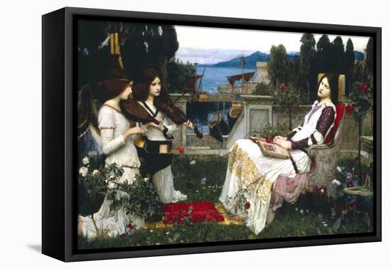 Saint Cecelia-John William Waterhouse-Framed Stretched Canvas