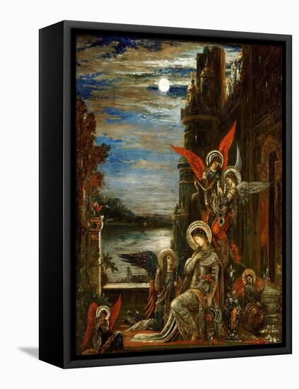 Saint Cecile, The Angels Announcing Her Coming Martyrdom-Gustave Moreau-Framed Premier Image Canvas