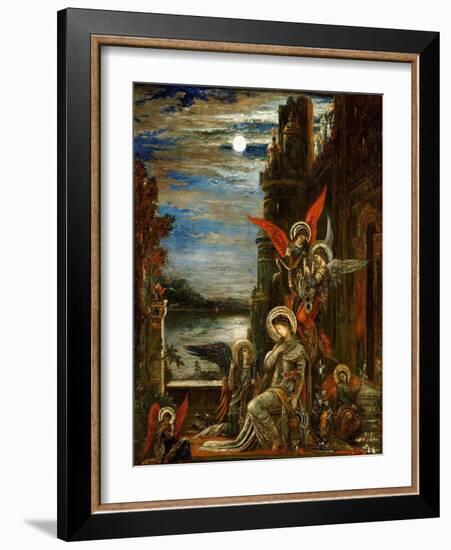 Saint Cecile, The Angels Announcing Her Coming Martyrdom-Gustave Moreau-Framed Giclee Print