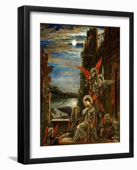 Saint Cecile, The Angels Announcing Her Coming Martyrdom-Gustave Moreau-Framed Giclee Print