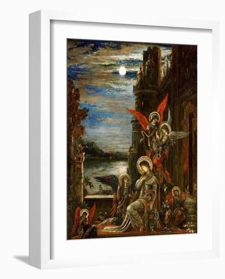 Saint Cecile, The Angels Announcing Her Coming Martyrdom-Gustave Moreau-Framed Giclee Print