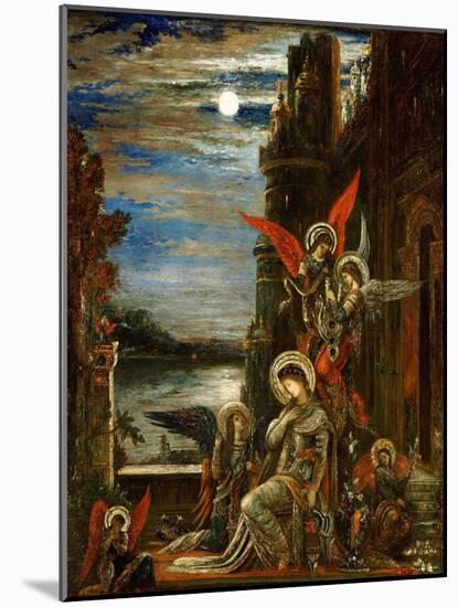 Saint Cecile, The Angels Announcing Her Coming Martyrdom-Gustave Moreau-Mounted Giclee Print