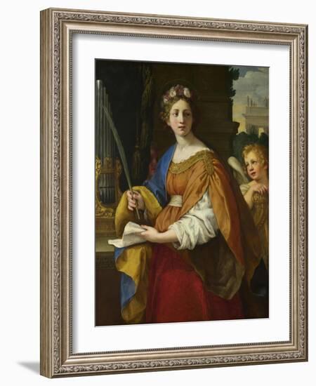 Saint Cecilia, 1620-1625-Pietro da Cortona-Framed Giclee Print