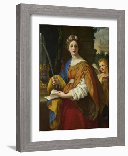 Saint Cecilia, 1620-1625-Pietro da Cortona-Framed Giclee Print