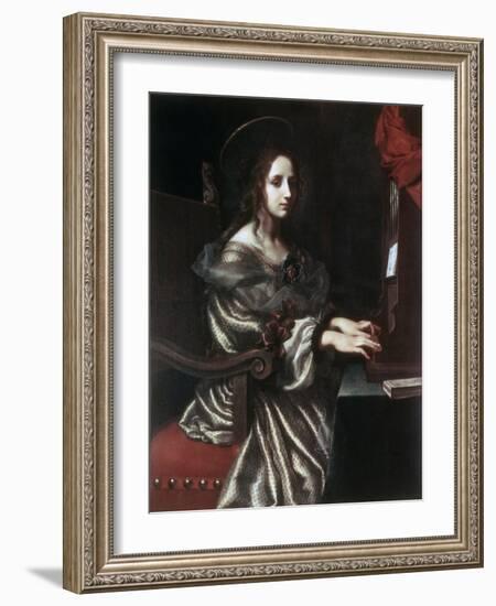 Saint Cecilia, 1640S-Carlo Dolci-Framed Giclee Print