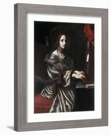 Saint Cecilia, 1640S-Carlo Dolci-Framed Giclee Print