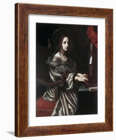 Saint Cecilia, 1640S-Carlo Dolci-Framed Giclee Print