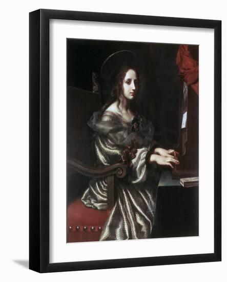 Saint Cecilia, 1640S-Carlo Dolci-Framed Giclee Print