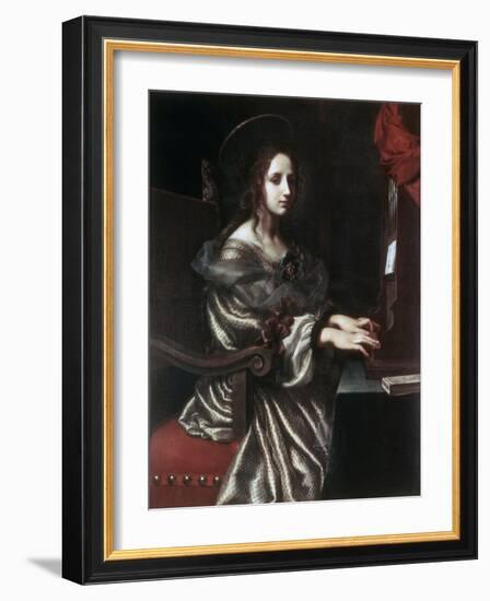 Saint Cecilia, 1640S-Carlo Dolci-Framed Giclee Print