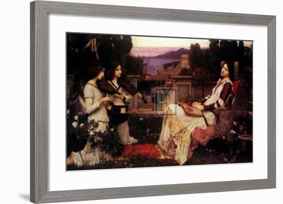 Saint Cecilia, 1895-John William Waterhouse-Framed Art Print