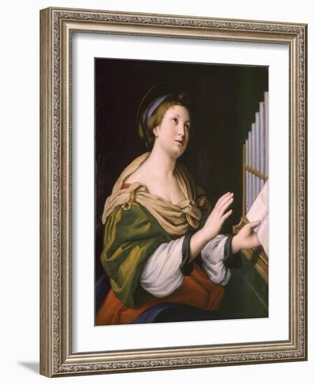 Saint Cecilia, Between 1640 and 1650-Sassoferrato-Framed Giclee Print