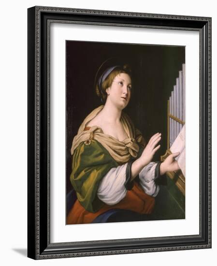 Saint Cecilia, Between 1640 and 1650-Sassoferrato-Framed Giclee Print