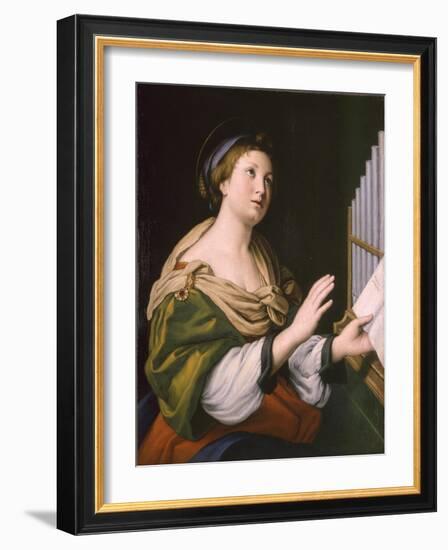 Saint Cecilia, Between 1640 and 1650-Sassoferrato-Framed Giclee Print