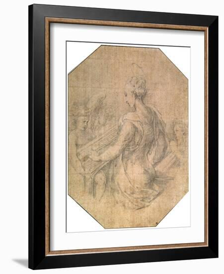 'Saint Cecilia', c1527-1530-null-Framed Giclee Print