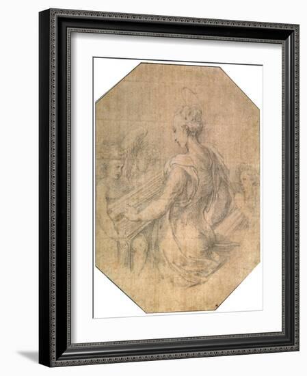 'Saint Cecilia', c1527-1530-null-Framed Giclee Print