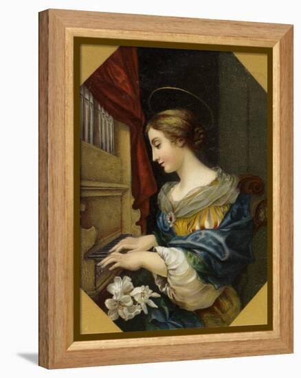 Saint Cecilia Playing the Organ-Carlo Dolci-Framed Premier Image Canvas