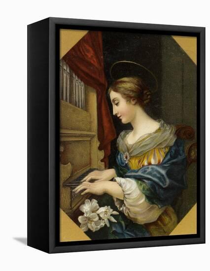 Saint Cecilia Playing the Organ-Carlo Dolci-Framed Premier Image Canvas