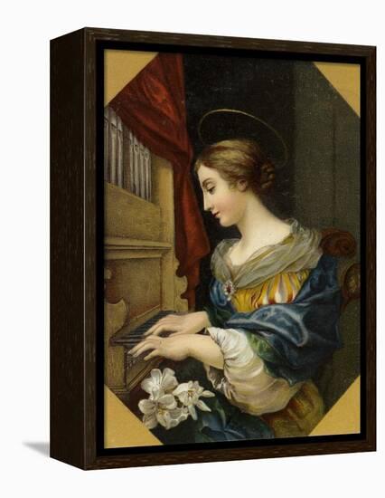 Saint Cecilia Playing the Organ-Carlo Dolci-Framed Premier Image Canvas