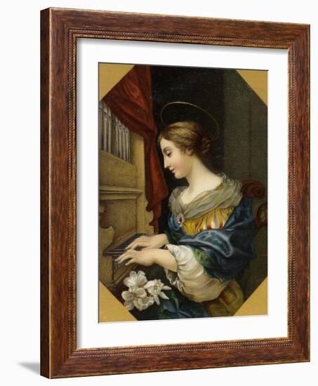 Saint Cecilia Playing the Organ-Carlo Dolci-Framed Giclee Print