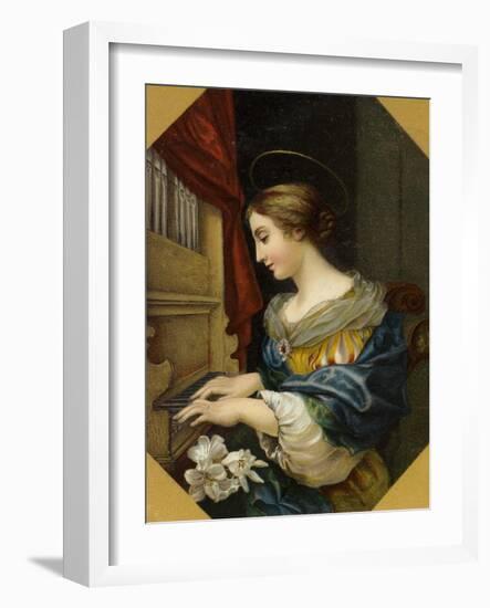 Saint Cecilia Playing the Organ-Carlo Dolci-Framed Giclee Print