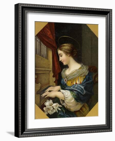 Saint Cecilia Playing the Organ-Carlo Dolci-Framed Giclee Print