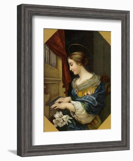 Saint Cecilia Playing the Organ-Carlo Dolci-Framed Giclee Print