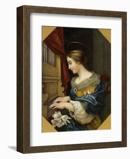 Saint Cecilia Playing the Organ-Carlo Dolci-Framed Giclee Print