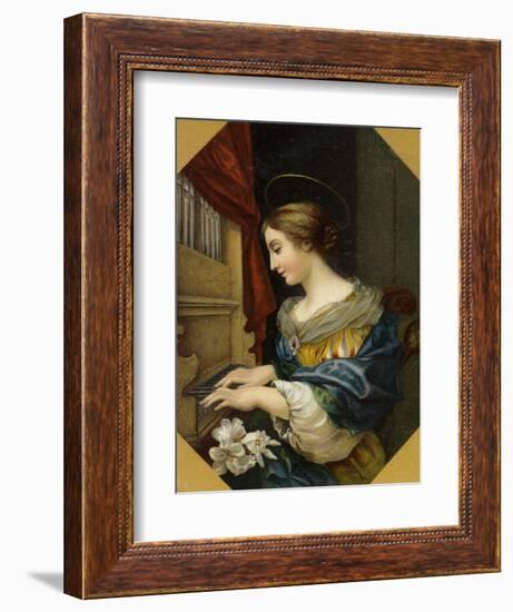 Saint Cecilia Playing the Organ-Carlo Dolci-Framed Giclee Print