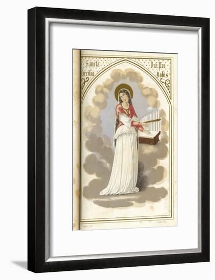 Saint Cecilia Virgin, Martyr and Musician-null-Framed Art Print