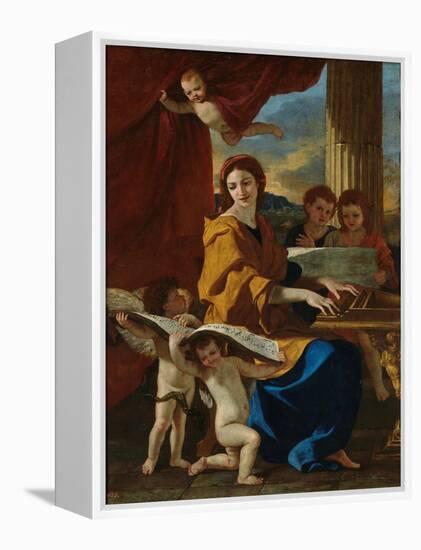Saint Cecilia-Nicolas Poussin-Framed Premier Image Canvas