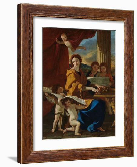 Saint Cecilia-Nicolas Poussin-Framed Giclee Print