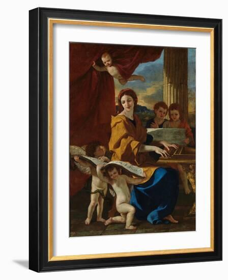 Saint Cecilia-Nicolas Poussin-Framed Giclee Print