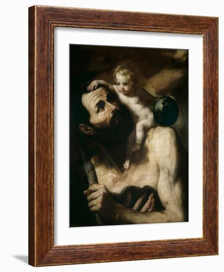 Saint Christopher, 1637-Jusepe de Ribera-Framed Giclee Print