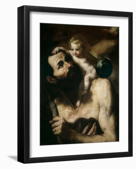 Saint Christopher, 1637-Jusepe de Ribera-Framed Giclee Print