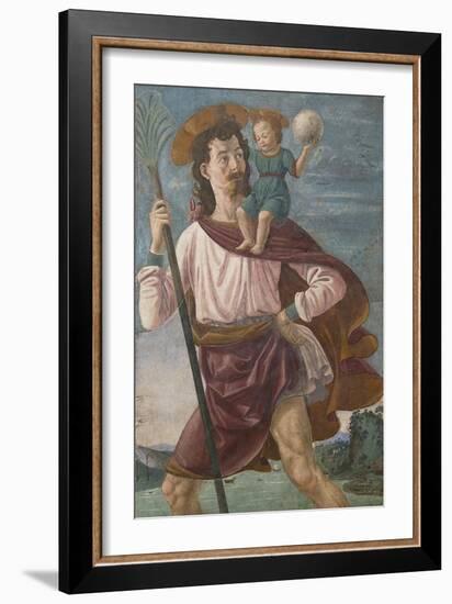 Saint Christopher and the Infant Christ Mural-Domenico Ghirlandaio-Framed Premium Giclee Print