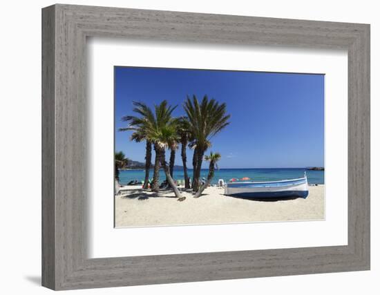 Saint-Clair Beach, Le Lavandou, Var, Provence-Alpes-Cote D'Azur, Provence, France, Europe-Stuart Black-Framed Photographic Print
