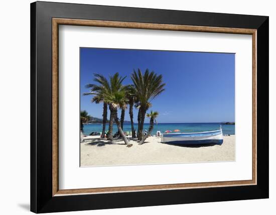 Saint-Clair Beach, Le Lavandou, Var, Provence-Alpes-Cote D'Azur, Provence, France, Europe-Stuart Black-Framed Photographic Print