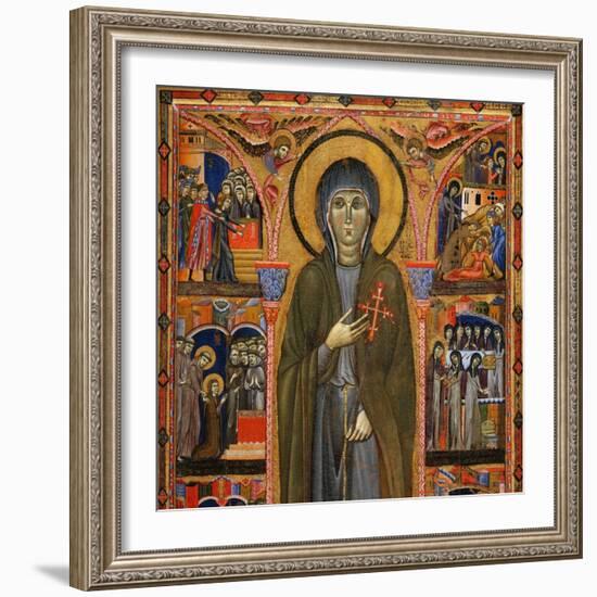 Saint Clare and Scenes from Her Life: Upper Side-Master Of St. Chiara-Framed Giclee Print