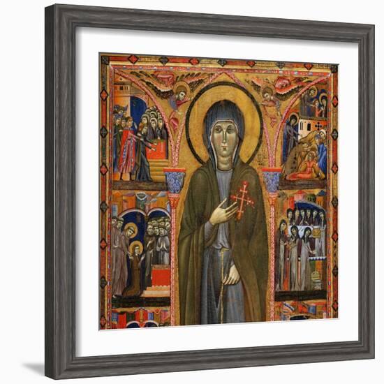 Saint Clare and Scenes from Her Life: Upper Side-Master Of St. Chiara-Framed Giclee Print