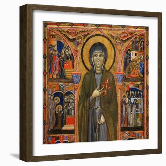 Saint Clare and Scenes from Her Life: Upper Side-Master Of St. Chiara-Framed Giclee Print