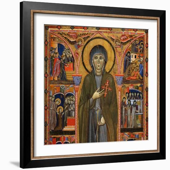 Saint Clare and Scenes from Her Life: Upper Side-Master Of St. Chiara-Framed Giclee Print