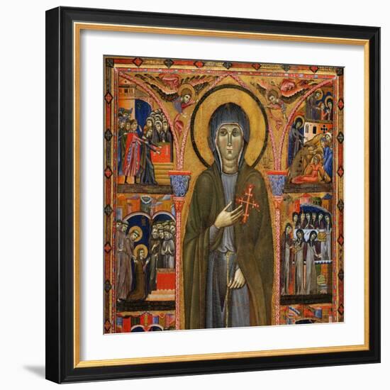 Saint Clare and Scenes from Her Life: Upper Side-Master Of St. Chiara-Framed Giclee Print