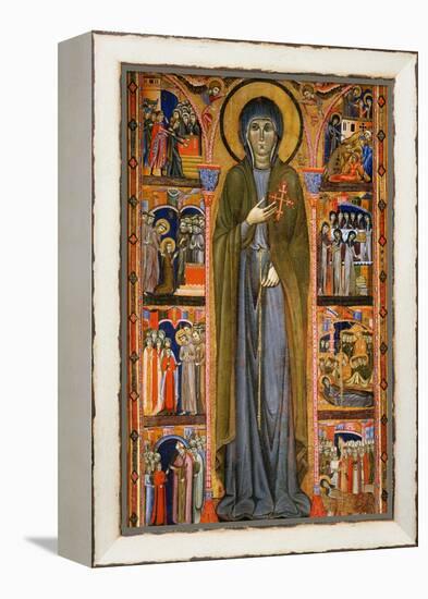 Saint Clare and Scenes from Her Life-Master Of St. Chiara-Framed Premier Image Canvas