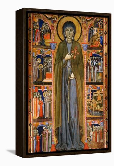 Saint Clare and Scenes from Her Life-Master Of St. Chiara-Framed Premier Image Canvas