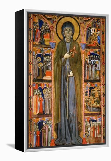 Saint Clare and Scenes from Her Life-Master Of St. Chiara-Framed Premier Image Canvas